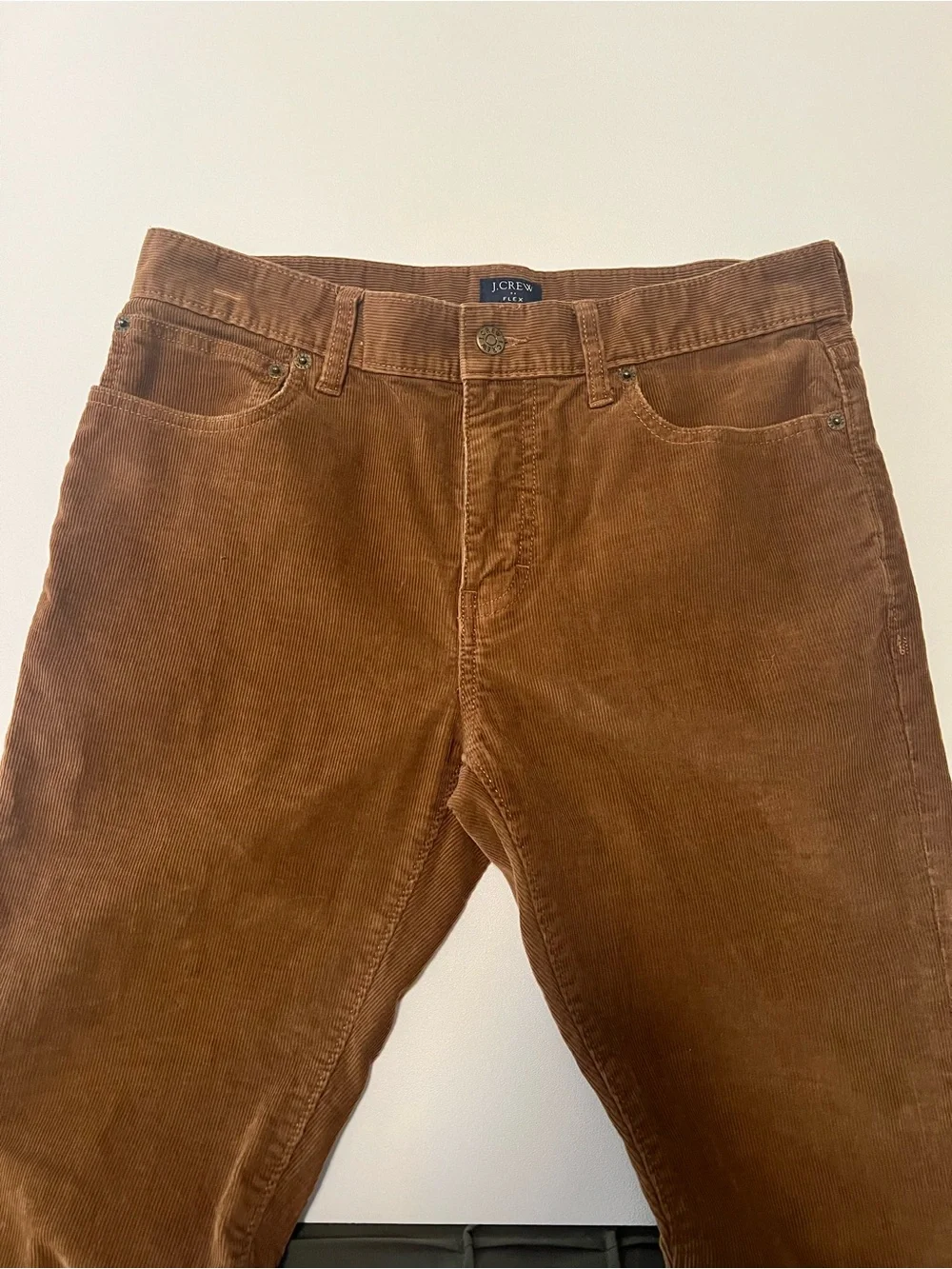 J. Crew Men's Flex Slim Fit Brown Corduroy Pants Sz 30x30